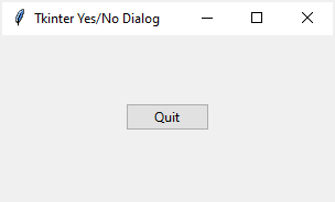 Tkinter askyesno example