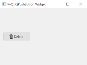 PyQt QPushButton Widget