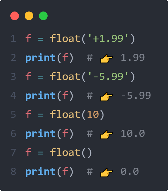Python float