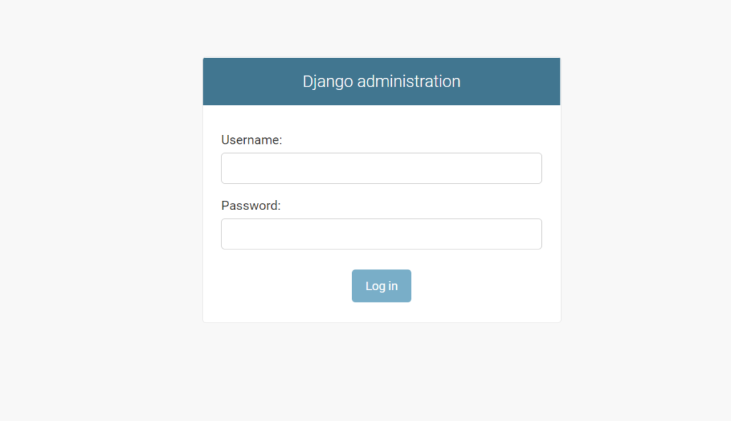 django getting started - login