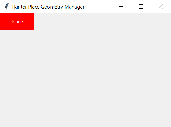 tkinter place absolute position