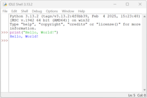 Python Hello World